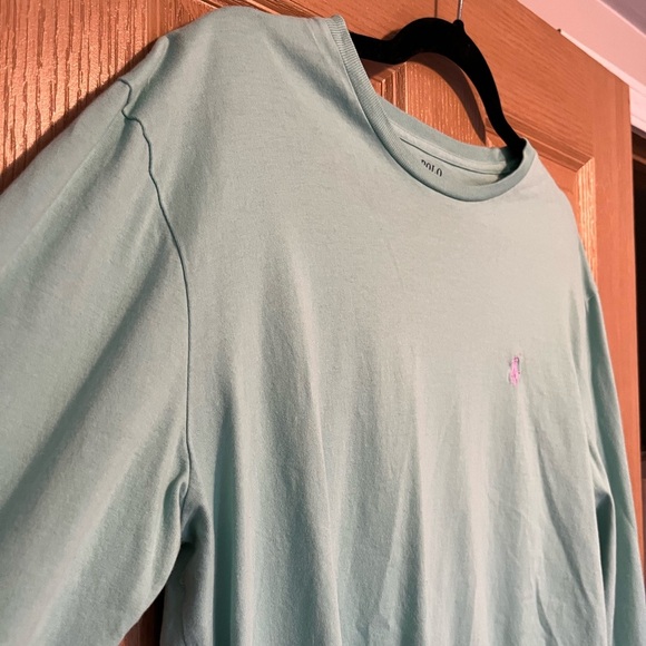 Polo by Ralph Lauren Mint Green Long Sleeve Tee - Picture 3 of 8